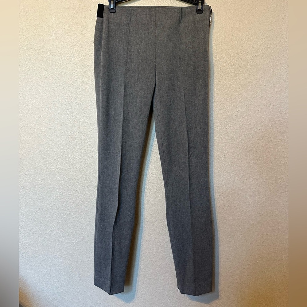 GAP Grey Bi-Stretch Side Zip Skinny Pants Woman’s Size 02 R